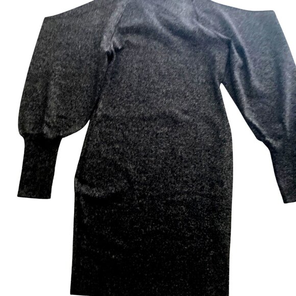 NWT INC International Concepts Women's Sweater Dress Deep Black Large - Picture 5 of 7